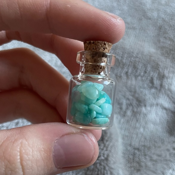 Amazonite chip bottle - Picture 1 of 1